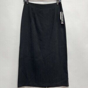 Briggs New York Women's Skirt Size 6 Petite Black NWT